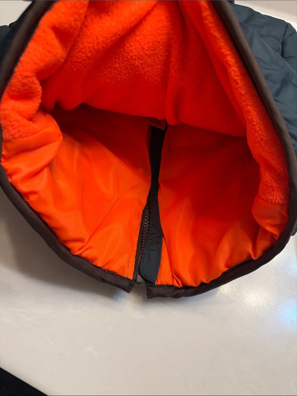 Carter's Teal Kids Puffer Jacket with Hood and Rescue Patch